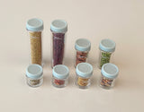 Craftuneed Job lot 1:6 miniature dollhouse resin storage jar seasoning bottle doll kitchen containers props