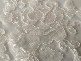 Craftuneed Bridal wedding floral beads lace applique sew on sequins lace motif dress patch
