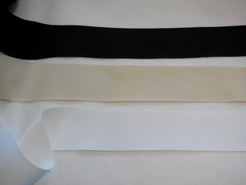 Black or white or ivory Double Faced Petersham ribbon / bridal wedding sash is for sale. Sold by per yard 90cm