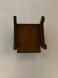 Craftuneed handmade 1:6 mini wood chair for doll miniature barbie doll seat furniture props