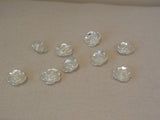 10 pieces ivory acrylic rose floral beads bridal sew on rose buttons diy in size 2.5cm . Sold by per 10 pieces
