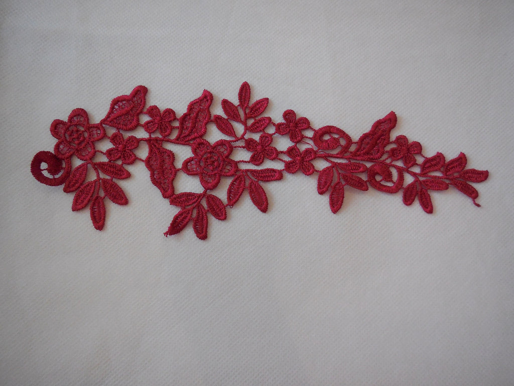 Dress making floral lace applique sewing lace motif is for sale.Various colours