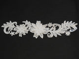 3D floral layers bridal wedding ivory lace applique / dress lace motif By piece
