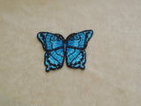 Blues or pinks butterfly lace applique / cotton butterfly lace motif is for sale . Sold by per piece