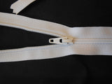 Off white YKK zip closed end nylon zipper for bridal evening dress 50cm or 25cm