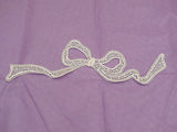 An ivory bridal Big Butterfly lace Applique/wedding lace motif for sale.By piece