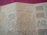 Ivory bridal cord floral lace Applique lace motif for sale. Sold by piece