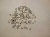 50pcs Silver sew on Rhinestones Bridal Wedding Sewing beads Any purpose diy 5mm