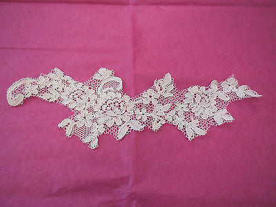 Ivory bridal floral lace Applique / wedding ivory lace motif is for sale. Sold by per piece
