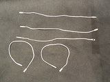 10 Ivory Fashion Price Label/Tag Threads/Strings one-off lock For Retail garment
