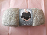 A Beige 10%Mohair,75%Acrylic,5%Polyester & 10%Wool yarn for sale,sold by roll.