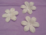 10 petals Ivory Fabric flower petals bridal wedding hair accessory diy petals
