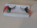 A pair false eyelashes fashion feathers tails design Reusable fancy eyelashes
