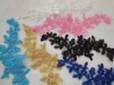 Floral lace applique /dress making sewing lace motif is for sale.Various colours