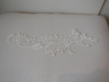 Ivory bridal wedding floral lace Applique / ivory lace motif is for sale. Sold By per piece