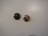 black OR white plastic sew on clothes / jackets button DIY in 1.7cm diameter