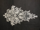 ivory floral lace applique sew on bridal embroidered lace motif patch for sewing