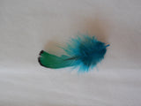A piece of stripped hat mount feather Millinery DIY craft feather Various colour