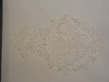 ivory floral lace applique / bridal wedding bolero lace motif is for sale, sold By piece