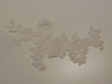 Ivory bridal floral lace Applique / lace motif for sale. 24x13cm.Sold by piece