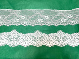 ivory cotton eyelash lace trim bridal floral embroidered lace trim dress edge lace trimming Per Yard