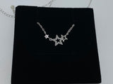 Craftuneed women 925 sterling silver stars pendant necklace jewellery gift box