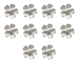 Craftuneed Job lot or 10 pieces ivory fabric flower petals bridal floral petals hand craft kit