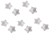 Craftuneed Job lot or 10 pieces ivory fabric flower petals bridal floral petals hand craft kit