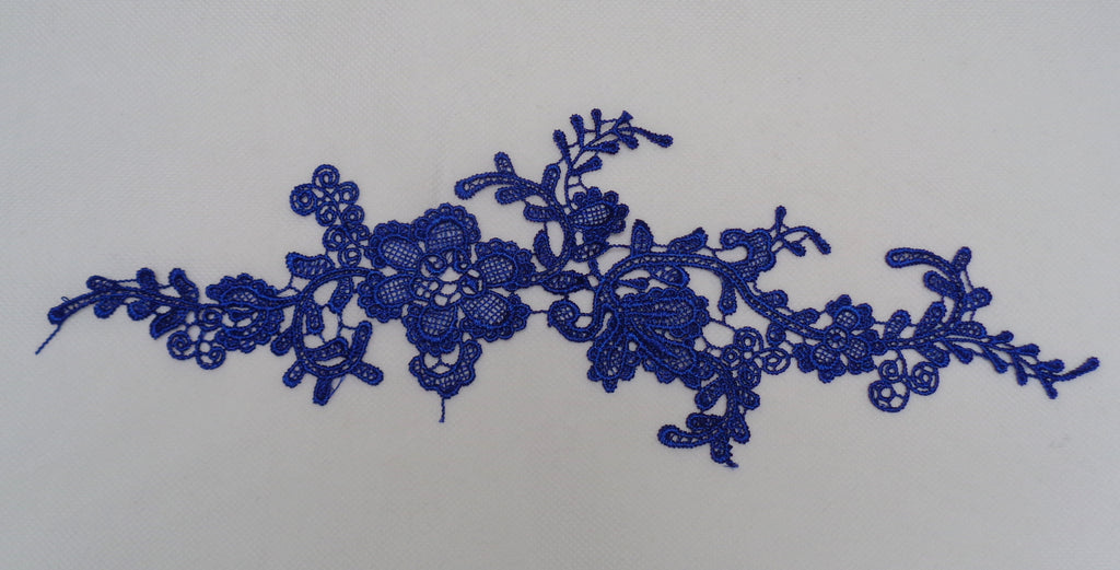 Floral lace applique sew on flower cotton lace motif patch Various colours for dress sewing