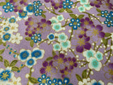 Craftuneed 0.5Meter Japanese style floral print cotton fabric flower print kimono fabric for dress sewing diy