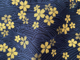 Craftuneed 0.5Meter Japanese style floral print cotton fabric flower print kimono fabric for dress sewing diy