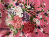 Craftuneed Japanese style floral print fabric polyester flower kimono fabric for dress sewing diy