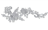 A floral lace applique dress sewing cotton lace motif for sale various colours  per piece
