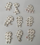 Craftuneed Job lot 9pieces children animal panda lion giraffe embroidery applique motif stickers