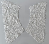 Craftuneed a mirror pair of ivory lace appliques sew on floral lace sleeves motifs sewing
