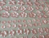Craftuneed Job lot 100pcs baby pink satin fabric flower petals bridal floral petals craft kit