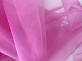 Craftuneed hot pink organza fabric for dress sewing non-shiny organza diy Per 0.5Meter
