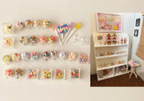 Craftuneed Handmade 1:6 miniature dollhouse mini doll candy shop assorted sweets candies lollipops props