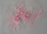 A double layers floral lace applique floral tulle lace motif various colours sold by per piece