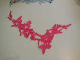 A cotton floral lace Applique / dress making sewing lace motif various colours . sold by per piece