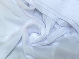 lilac or pink or white or purple or champagne cream Premium chiffon fabric sewing clothing Polyester chiffon 150cm wide Per 0.5Meter