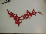A cotton floral lace Applique / dress making sewing lace motif various colours . sold by per piece